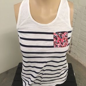 Old Navy Girls Mixed Print Floral Pocket Tank